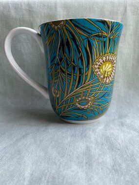 Liberty of London x Target peacock pattern 11 fl. oz. mug
